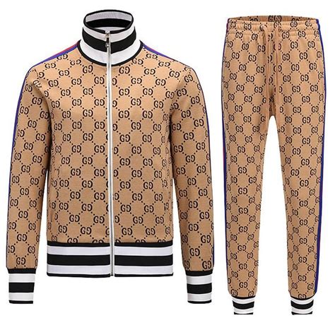 gucci blue tracksuit|gucci tiger tracksuit.